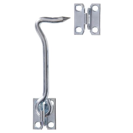 Hillman Carded - Zinc Gate Hook Latches With Staples, 5 in. 851932